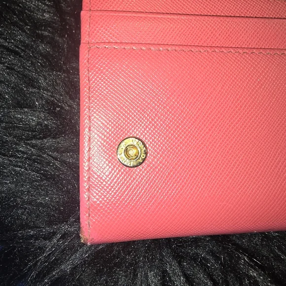 Prada Pink Saffiano Leather Wallet - Picture 7 of 9